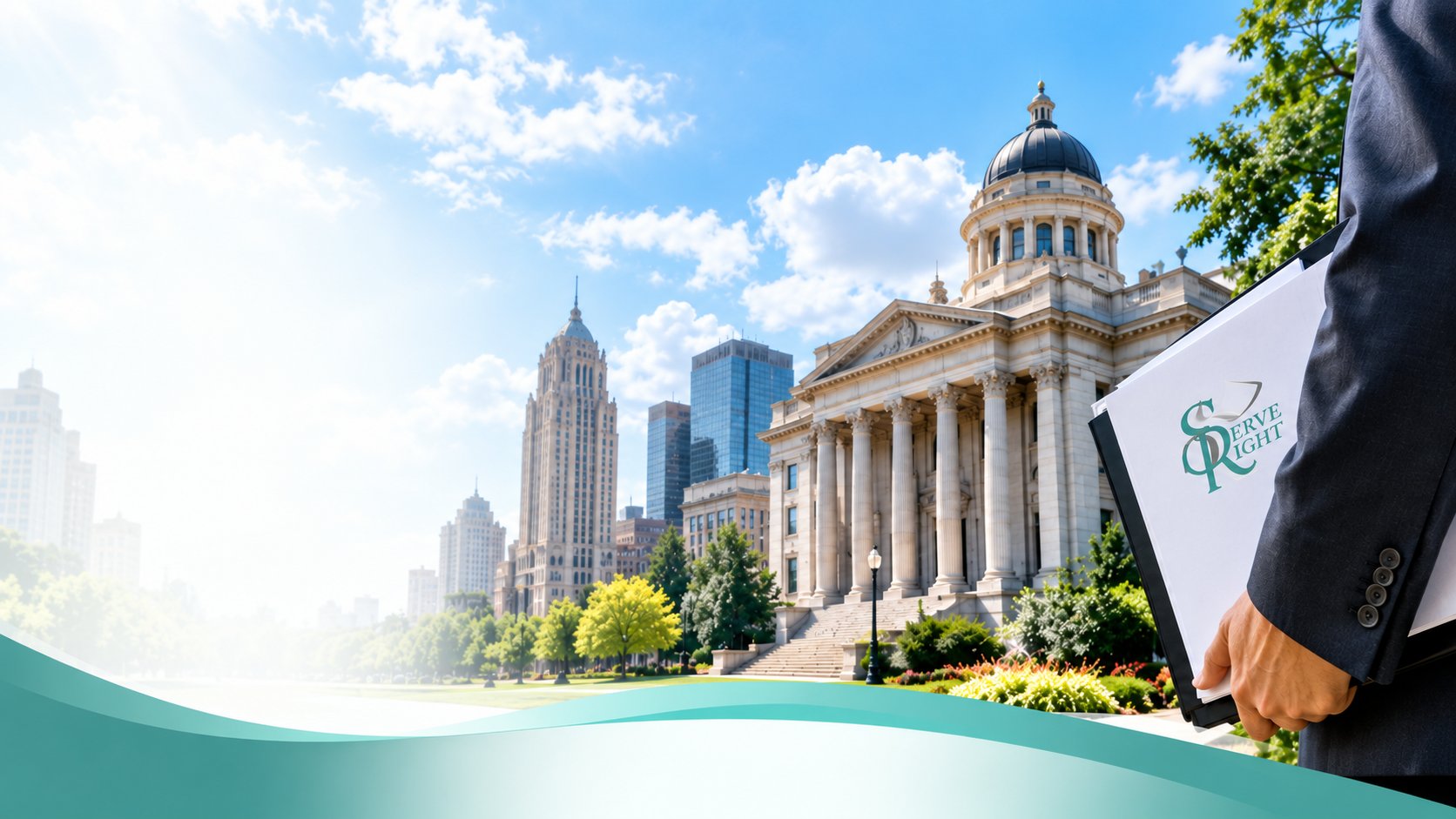 Professional process server at work — ServeRight Process Serving, Western New York